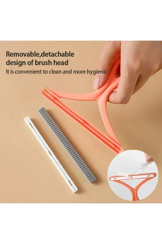 2 in 1 pet hair scraper for carpets