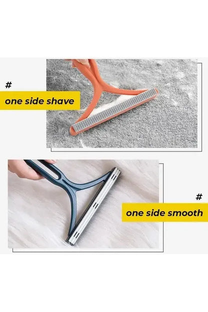 2 in 1 pet hair scraper for carpets