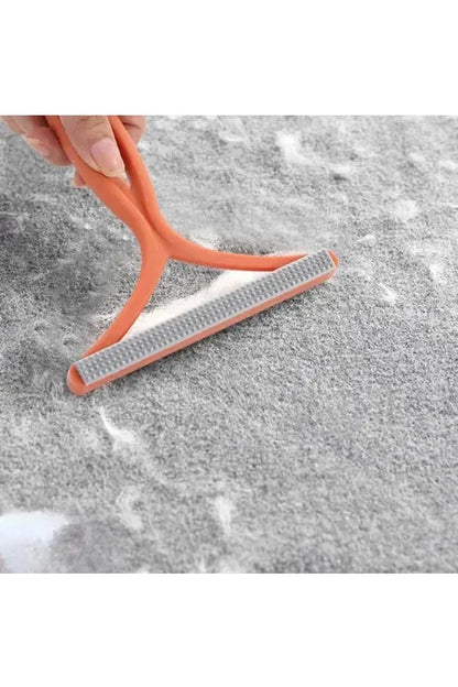 2 in 1 pet hair scraper for carpets